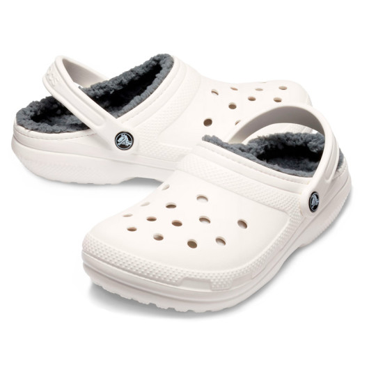 Crocs Classic Lined Clog White Grey