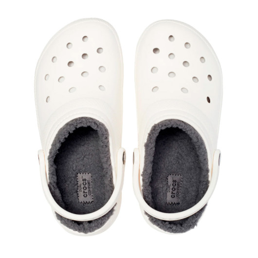 Crocs Classic Lined Clog White Grey