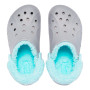 Crocs Baya Lined Fuzz Strap Grey Ice Blue