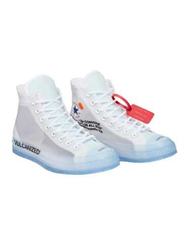 Off White x Converse Chuck Taylor All Star Vulcanized Hi 162204C FKS2023 Footers