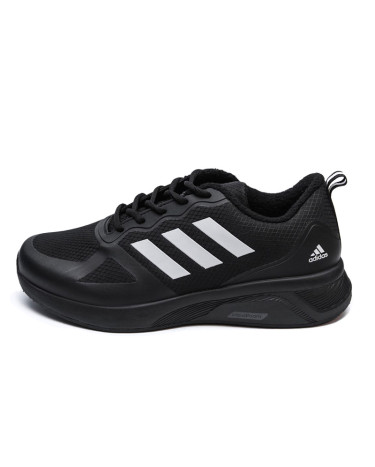 Adidas cloudfoam black white top