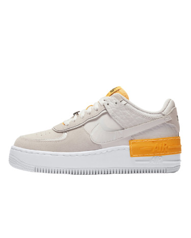 Grey and orange nike air force 1 store
