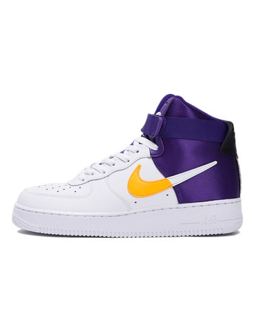 Nike Air Force 1 07 LV8 High NBA Lakers BQ4591 101 FKS56093 buy with delivery Footers