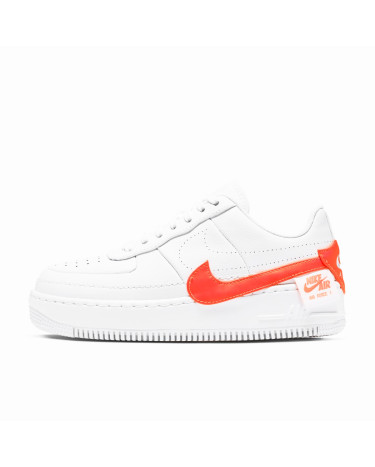 Nike Air Force 1 Jester Trainers White Hyper Crimson CN0139 100 FKS55788 Footers