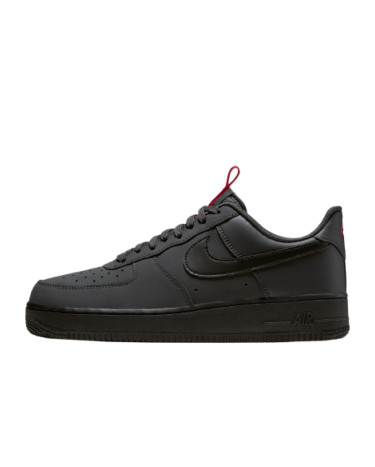 Nike air force 1 black red grey anthracite shop