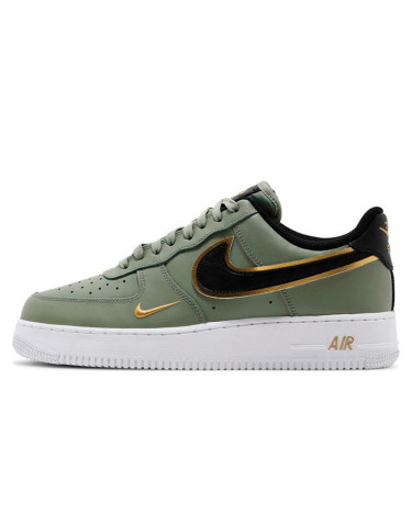 Nike air force 1 gold black cheap