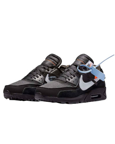 Off White x Nike Air Max 90 Black AA7293 001 FKS2350606 Footers