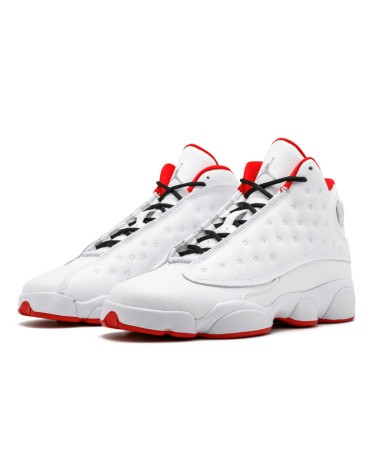 White and red jordan 13s sale