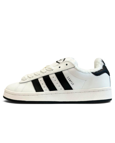 Adidas Campus 00s White Black Winter з ХУТРОМ