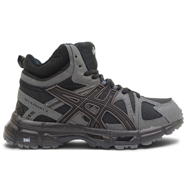 Asics Gel Kahana 8 High Winter Black Grey с МЕХОМ