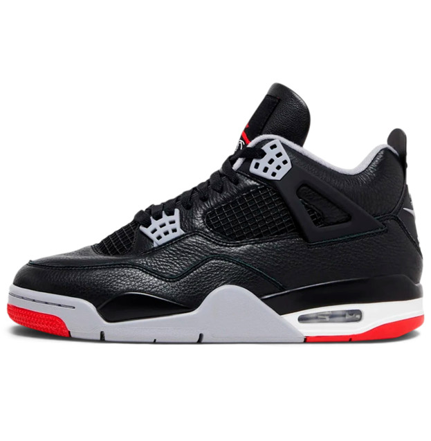 Jordan 4 Black Red Grey Winter з ХУТРОМ