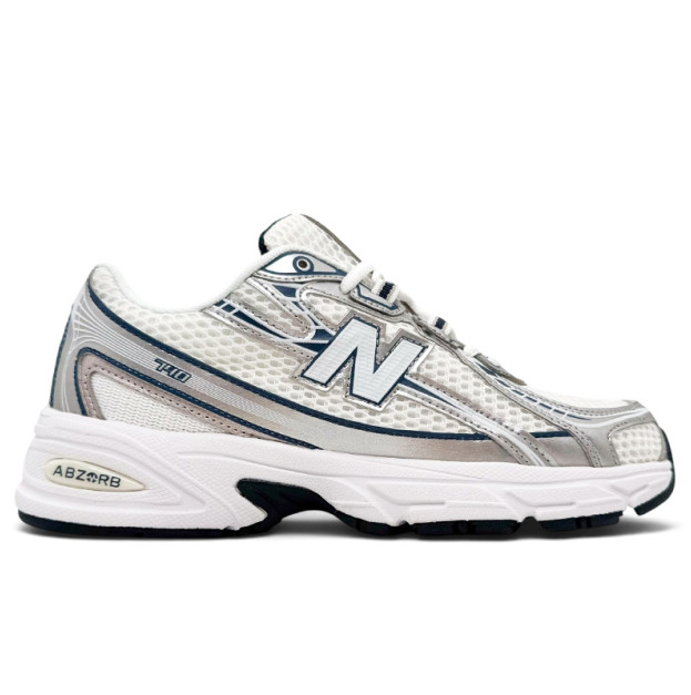 New Balance 740 White Silver Blue