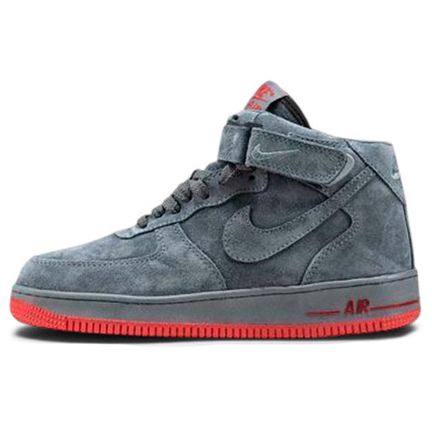 Nike Air Force 1 High Grey Winter с МЕХОМ