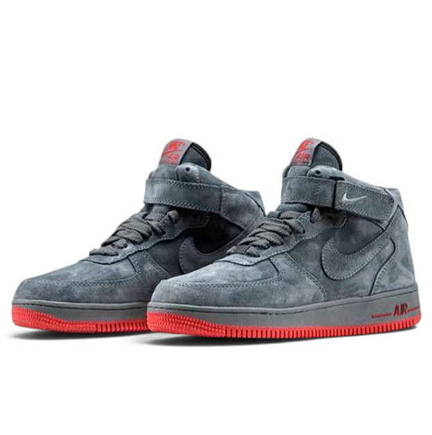 Nike Air Force 1 High Grey Winter з ХУТРОМ