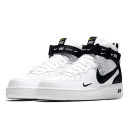 Кросівки Nike Air Force 1 Mid Utility White Black 07 LV8 Winter з ХУТРОМ
