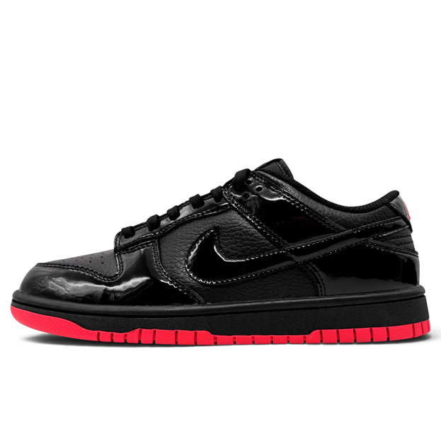 NIke SB Dunk Low Black Red Lacquer
