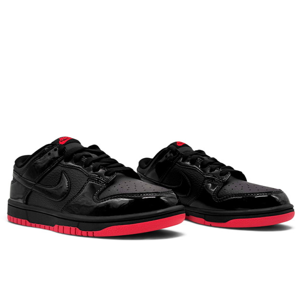 NIke SB Dunk Low Black Red Lacquer