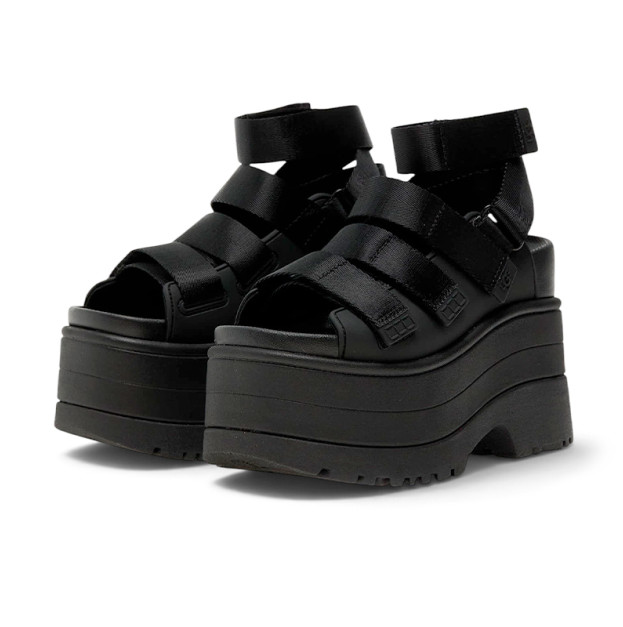 UGG GoldenRise Platform Sandals Black 1167431-BLK
