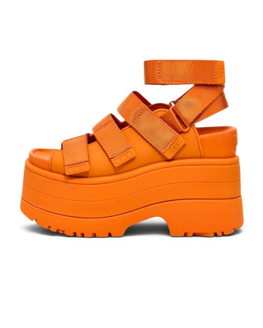 UGG GoldenRise Platform Sandals Dark Apricot