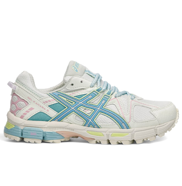 Asics Gel Kahana 8 White Blue Pink Yellow