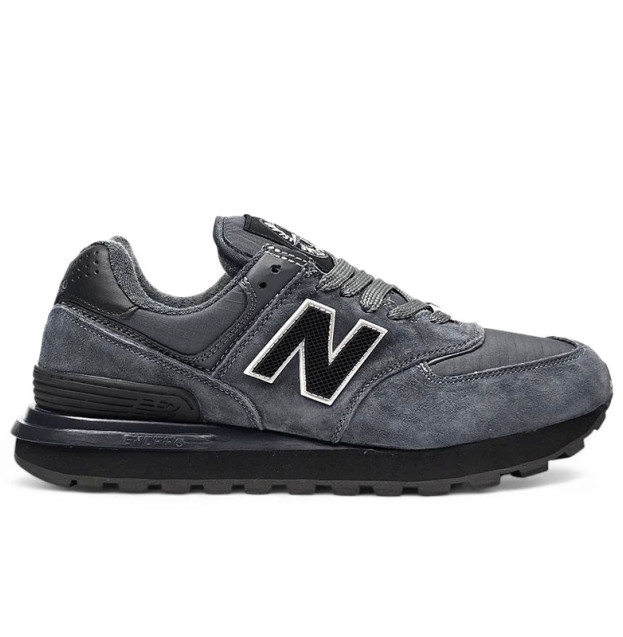 New Balance 574 Stone Island Grey Black З ХУТРОМ