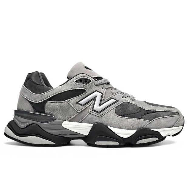 New Balance 9060 Grey Black Two З ХУТРОМ