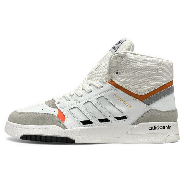 Adidas Drop Step White Orange С МЕХОМ