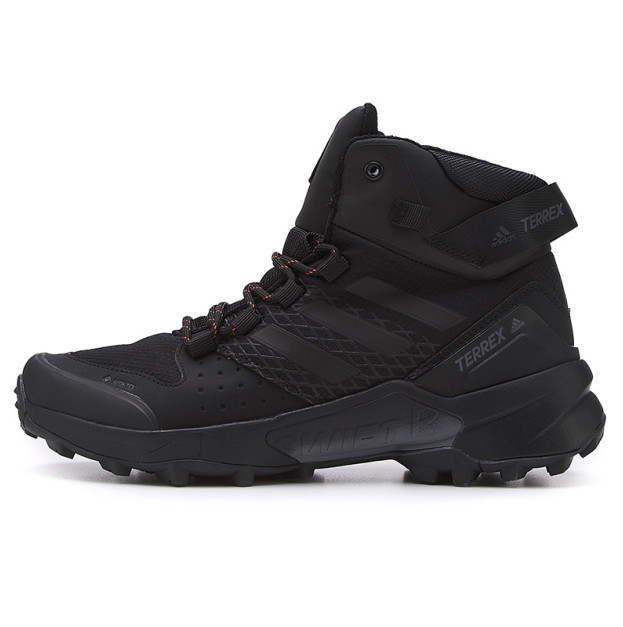 Adidas Terrex Swift Gore-Tex High Black Orange С МЕХОМ
