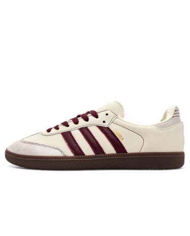 Adidas Samba OG Wonder White Maroon