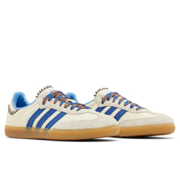 Adidas Samba x Wales Bonner Nylon Wonder Clay Royal Blue IH7756
