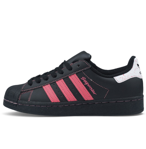 Adidas  Superstar Black Scarlet Pink IE2999