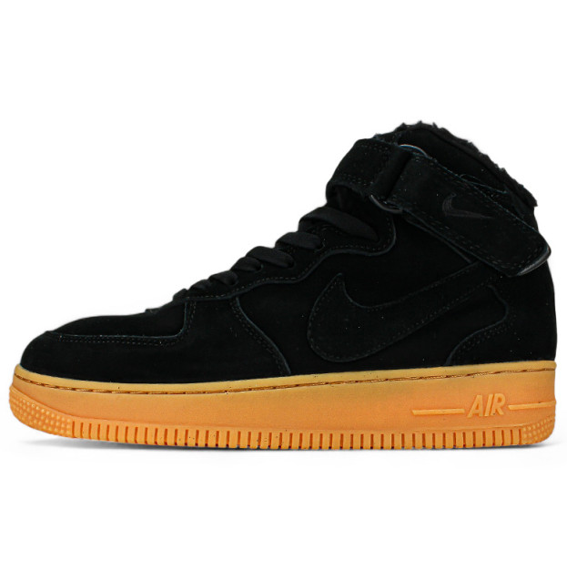 Nike Air Force 1 High Black Gym З ХУТРОМ
