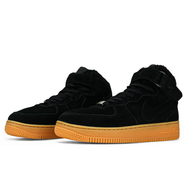 Nike Air Force 1 High Black Gym С МЕХОМ