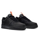 Кросівки Nike Air Force 1 Low Black Orange З ХУТРОМ