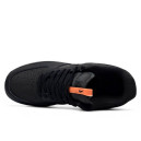 Оригінал Nike Air Force 1 Low Black Orange З ХУТРОМ
