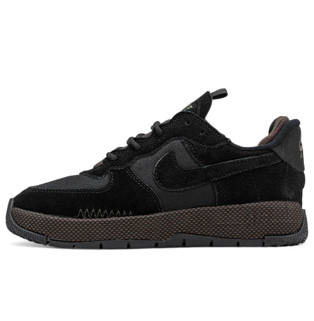 Nike Air Force 1 Wild Black Velvet Brown FB2348-001
