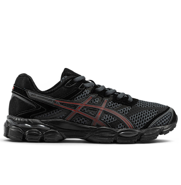 Asics Gel Cumulus 16 Black Grey Red