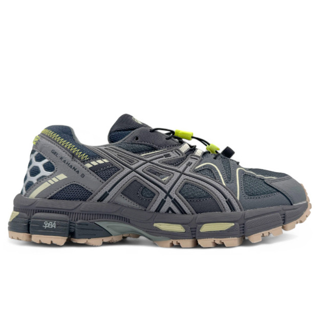 Asics Gel Kahana 8 Black Grey Green З ХУТРОМ