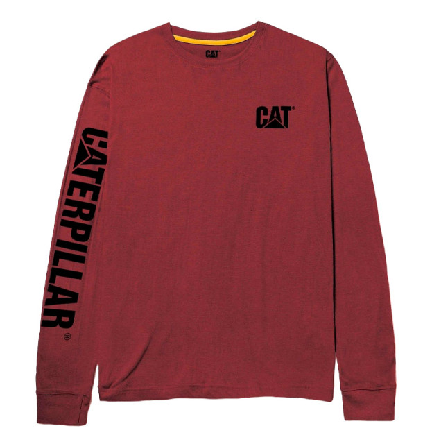 Лонгслів Caterpillar Trademark Banner Brick Red 1510034-12123