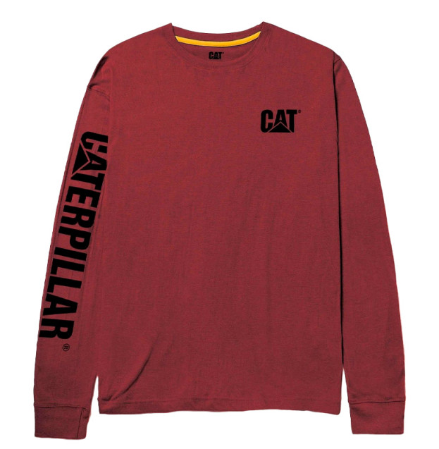 Лонгслів Caterpillar Trademark Banner Brick Red 1510034-12123