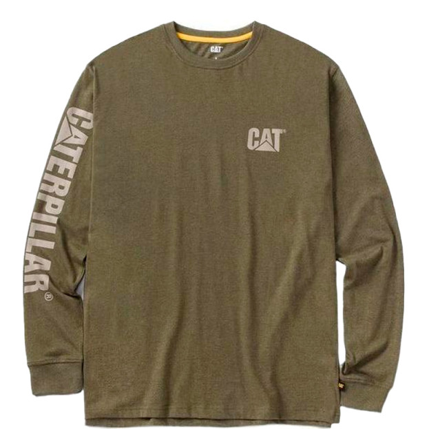 Лонгслів Caterpillar Trademark Banner Olive 1510034-13037