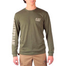Кофти Лонгслів Caterpillar Trademark Banner Olive