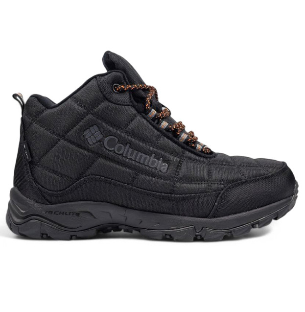 Columbia Waterproof Boots Black Orange С ФЛИСОМ