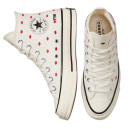 Оригинал Кеды Converse High Chuck 70 Embroidered Lips High Love Me Vintage White