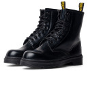 Черевики Dr. Martens 1460 Mono Polished Smooth Black З ХУТРОМ