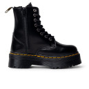 Купить Dr. Martens Jadon Hi Fur-Lined Smooth Leather Platform Boots Black С МЕХОМ FKS2358934