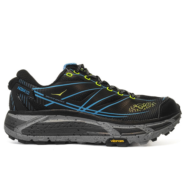 Hoka Mafate Speed 2 Black Grey Blue Yellow