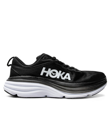 Hoka Bondi 8 D Wide Black White 1127954-BWHT