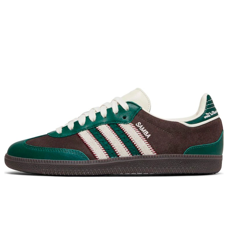 Adidas green samba suede cheap