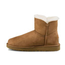 Оригинал UGG Classic Mini Bailey Button Bling Chestnut